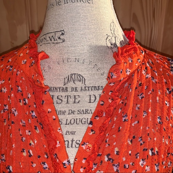 Free People Rare Feeling Orange Maxi Dress - Picture 4 of 16